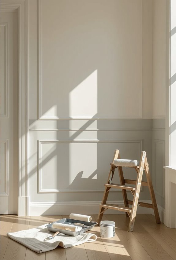 bold painted stripes or geometrics