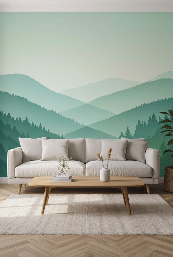 bold panoramic mural focalpoint