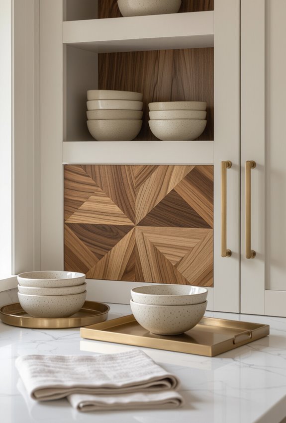 bold patterned statement cabinets
