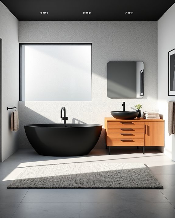 bold patterns contrasting textures