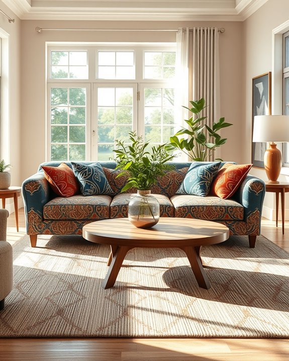 bold patterns enhance decor