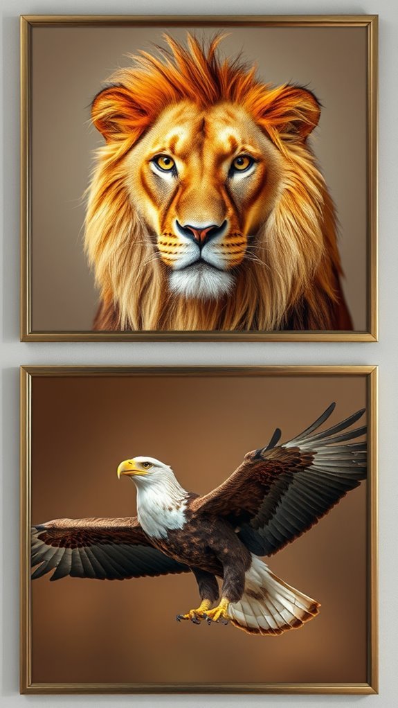 bold playful animal portraits