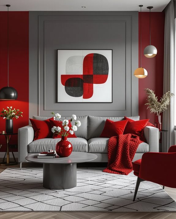 bold red cool gray