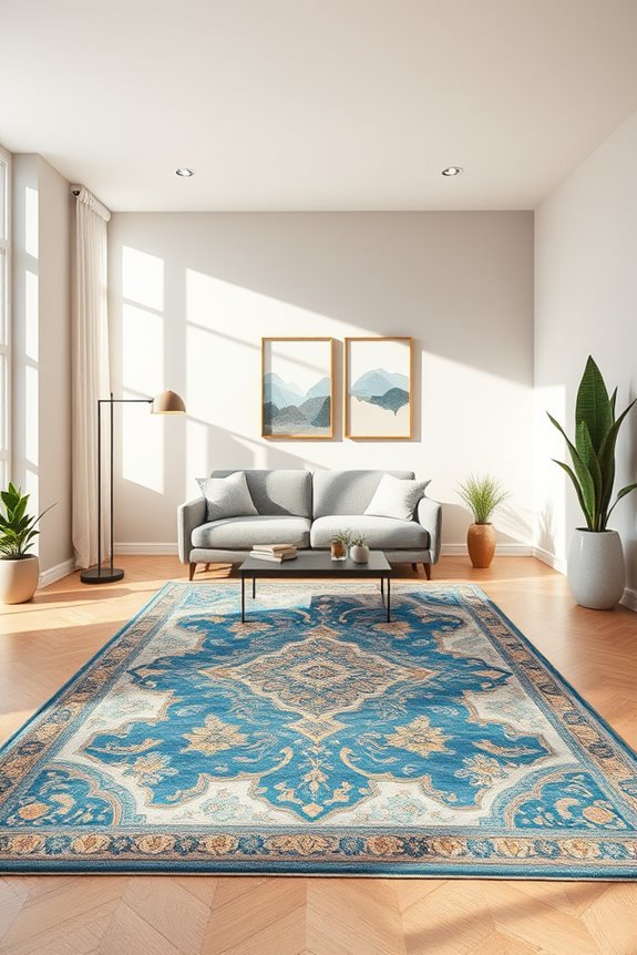 bold rugs enhance comfort