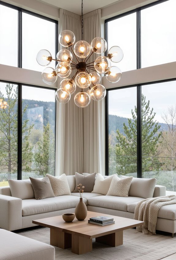 bold sculptural lighting transforms rooms