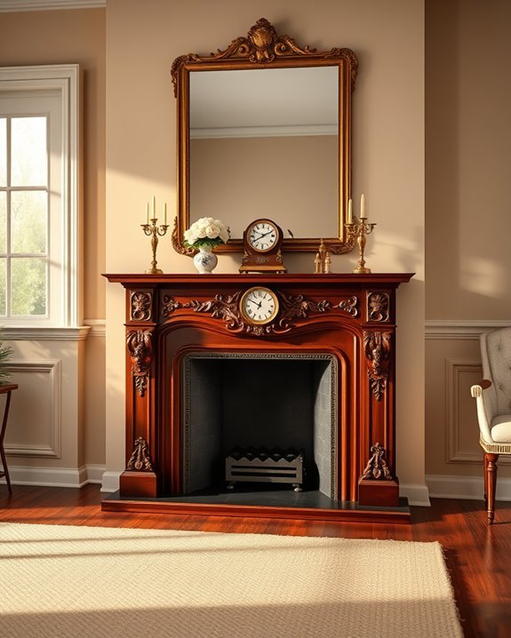 bold statement mantel decor