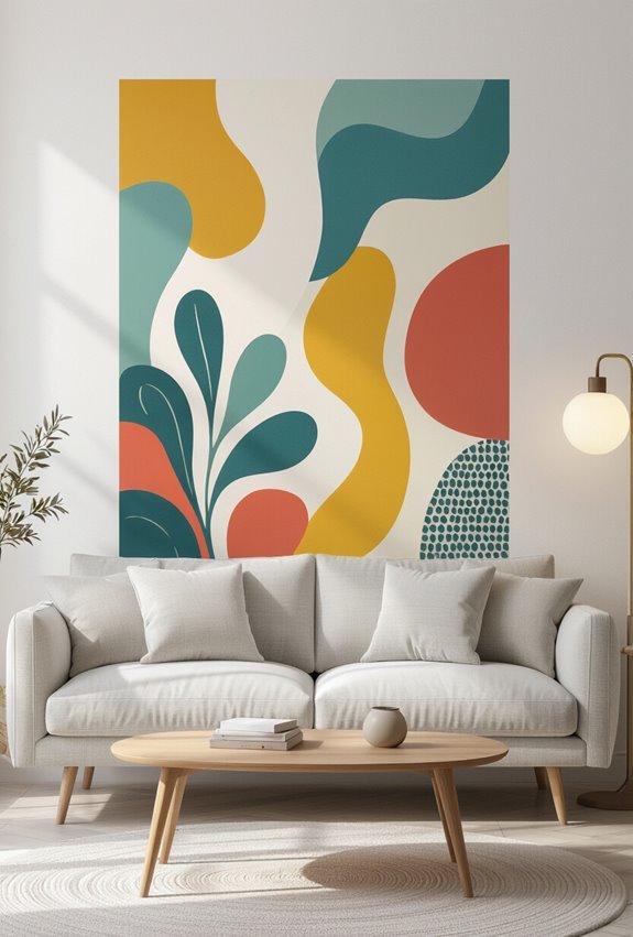 bold textured abstract wall decals