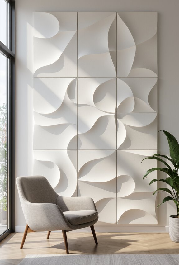 bold textured acoustic wall panels