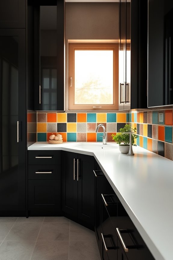 bold tiles sleek contrast