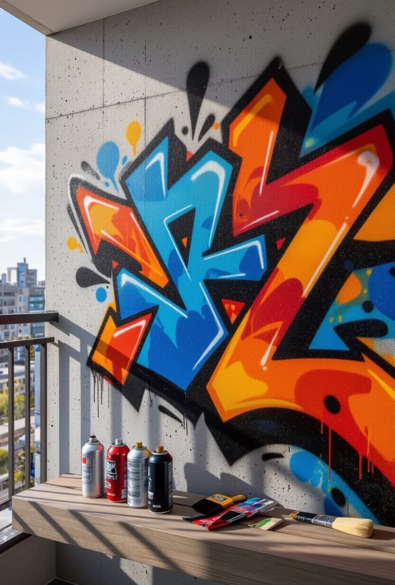 bold urban graffiti expression