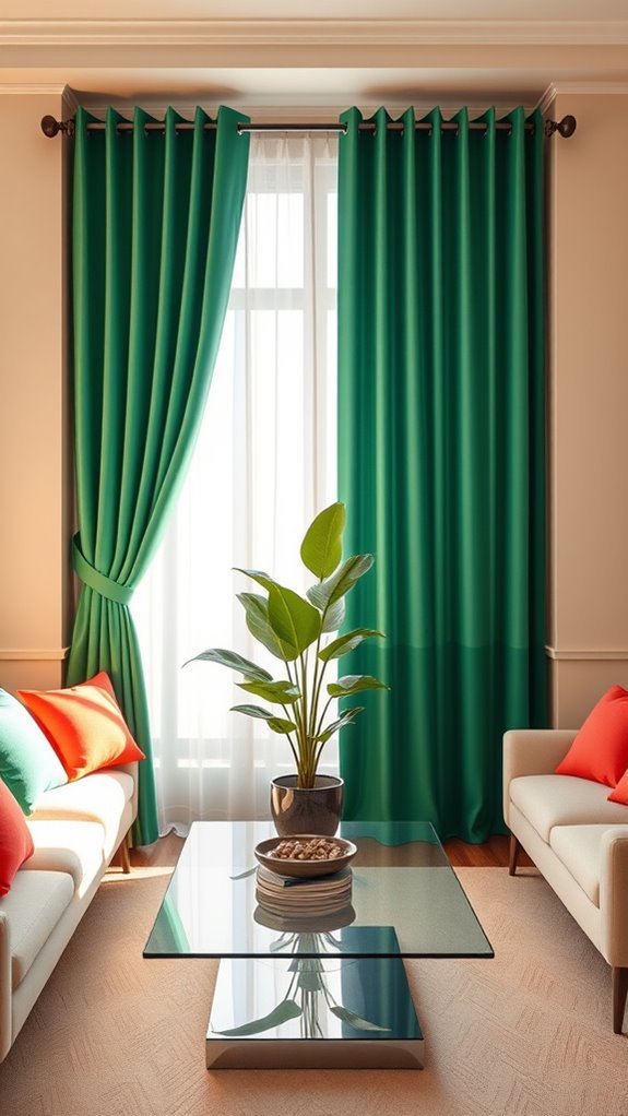 bold vibrant curtain styles