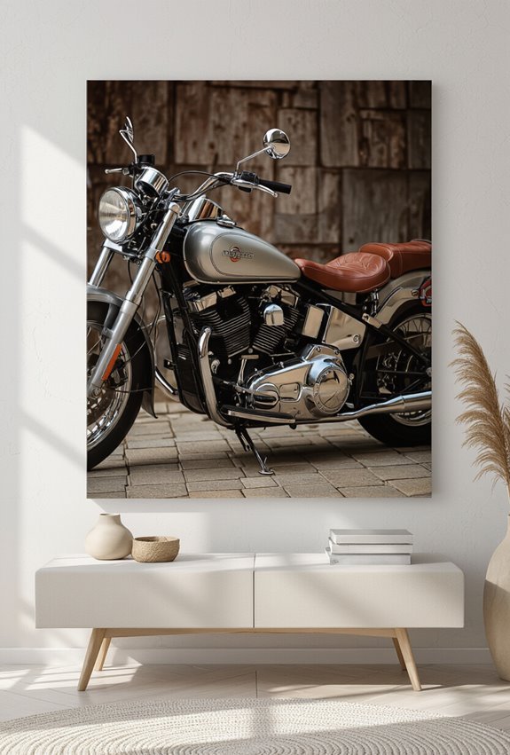 bold vintage automotive canvas art