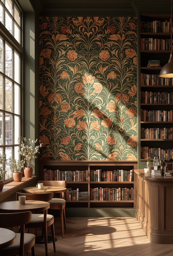 bold wallpaper focal wall