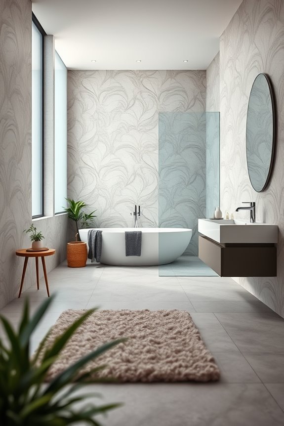 bold wallpaper for bathrooms
