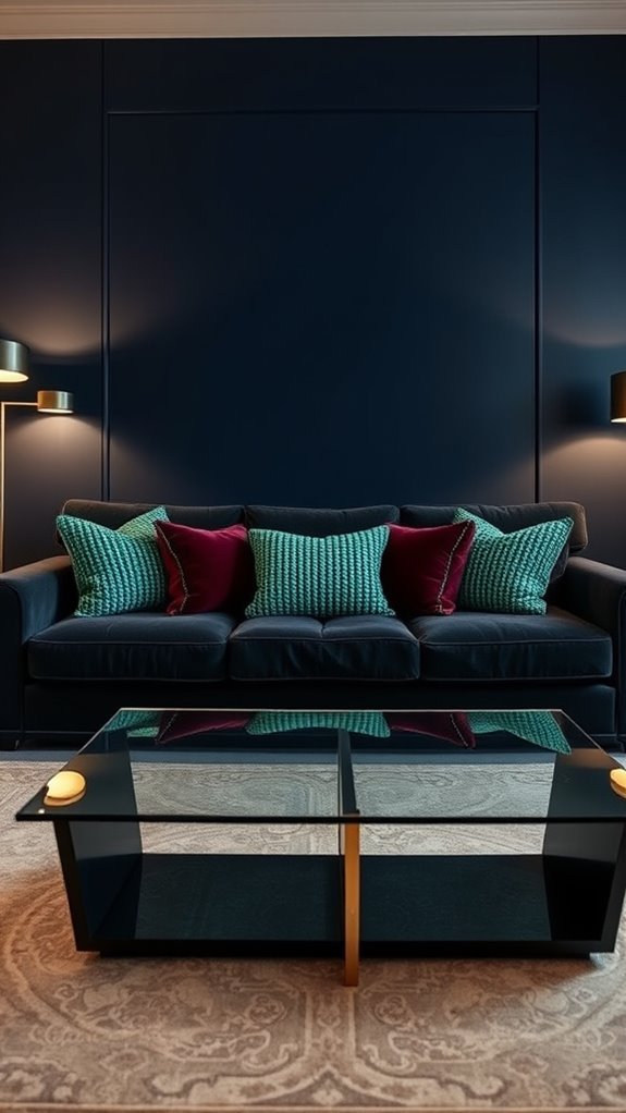 bold walls dark couches