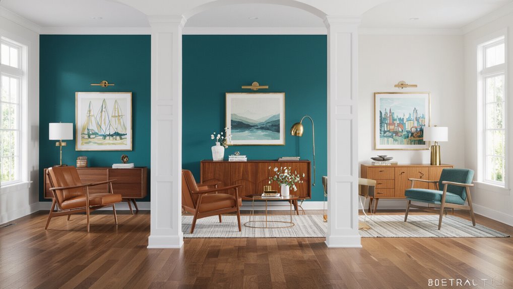 bold walls enhance flooring