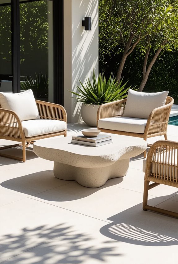 bold weatherproof outdoor centerpiece