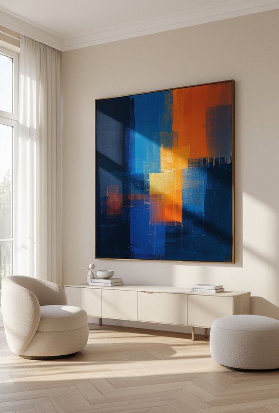 boldly scaled well lit artwork