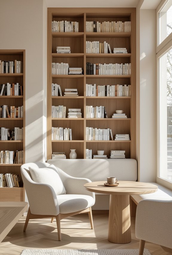 bookshelf room dividing acoustic flexibility