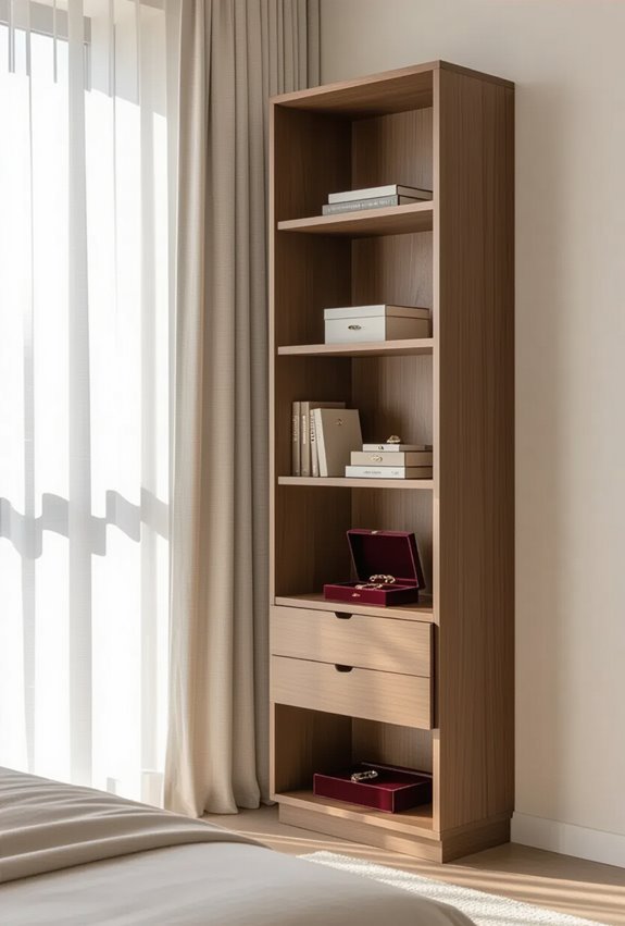 bookshelves with hidden compartments