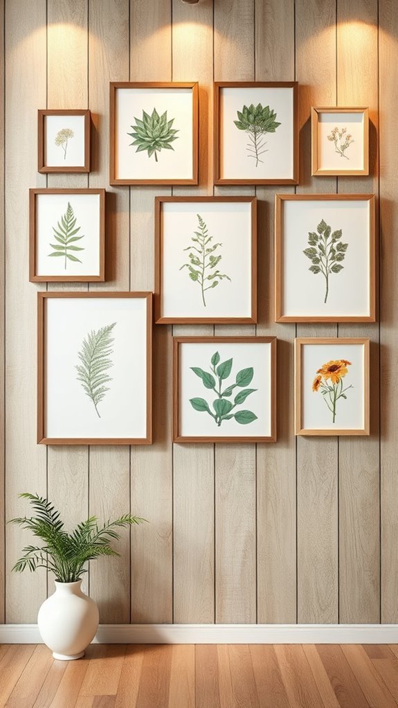 botanical art for decor