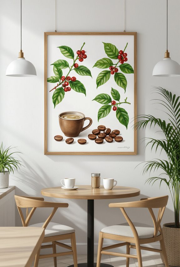 botanical coffee plant illustrations
