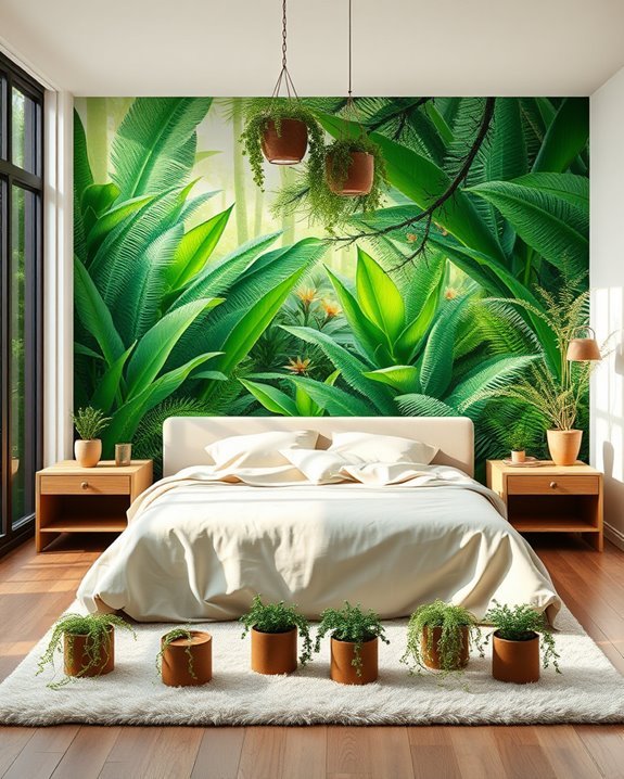 botanical wall mural techniques