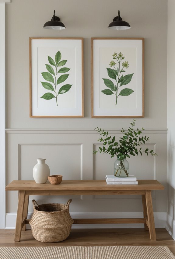 botanical welcome signage design