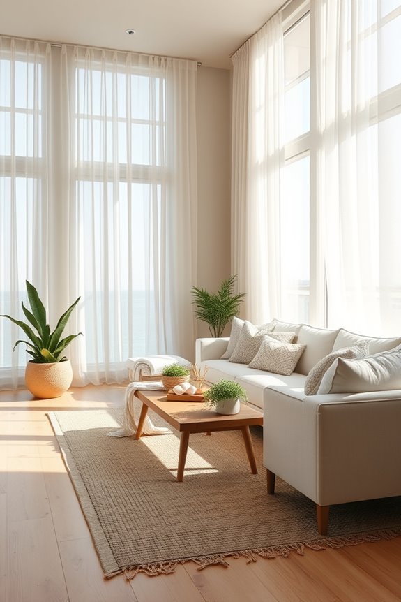 breezy bamboo and sheer curtains