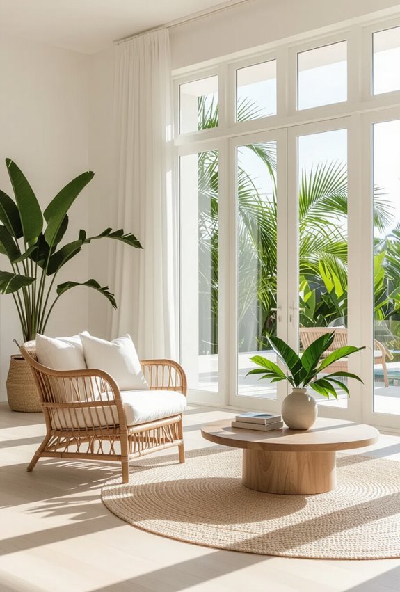 breezy open plan minimalist spaces