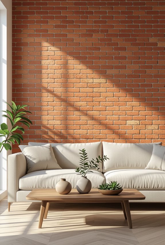 brick and stone focal walls