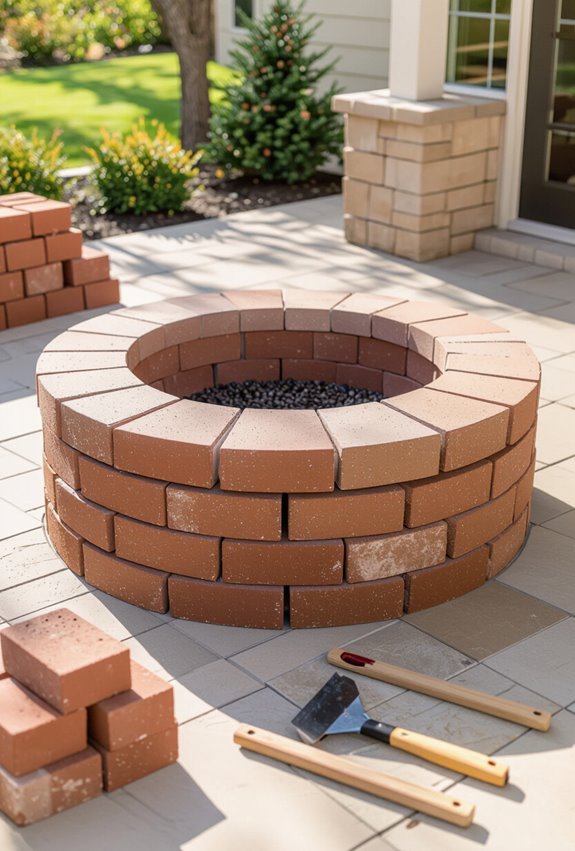 brick ring with steel insert