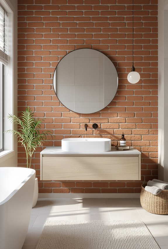 brick texture sealed ventilated