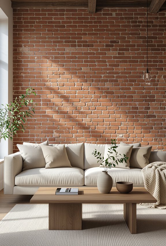 brick wall anchors open concept