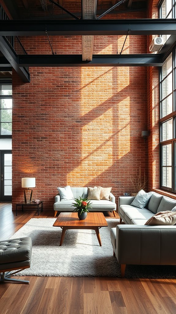brick wallpaper accent walls