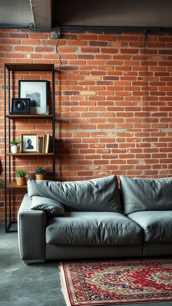 brick wallpaper for decor