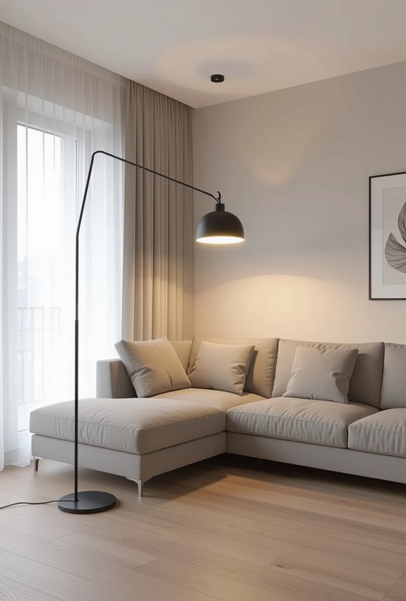 bright adjustable corded floor lamp
