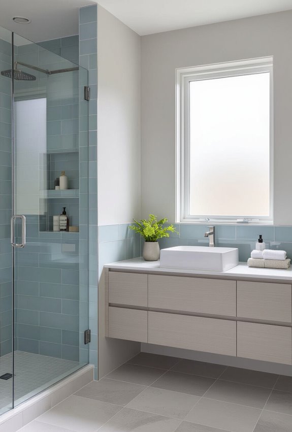bright airy blue grey sanctuary