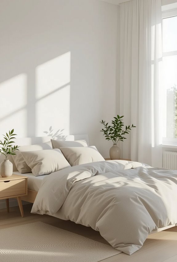 bright airy minimalist white backdrop