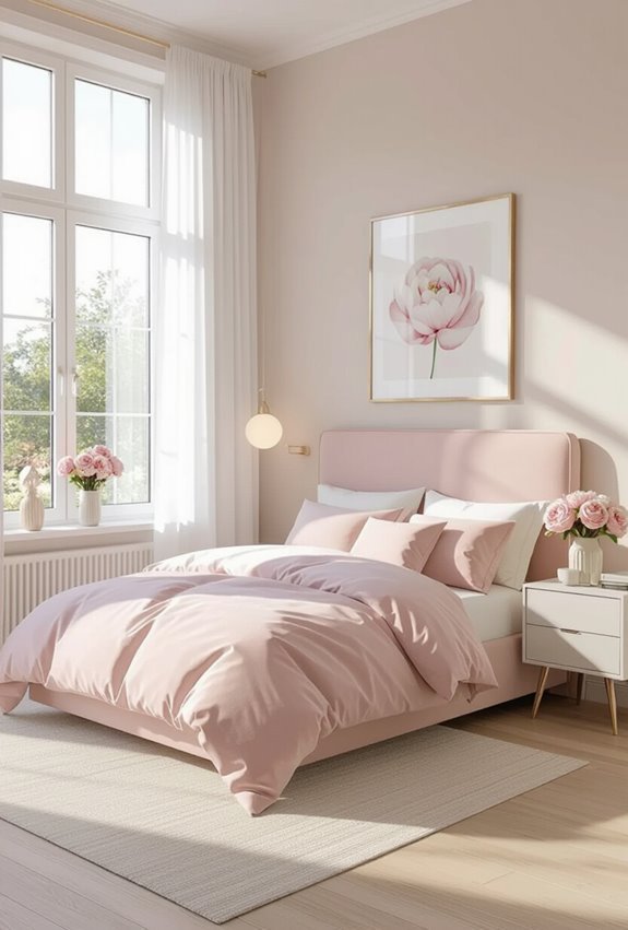 bright blushes with whites
