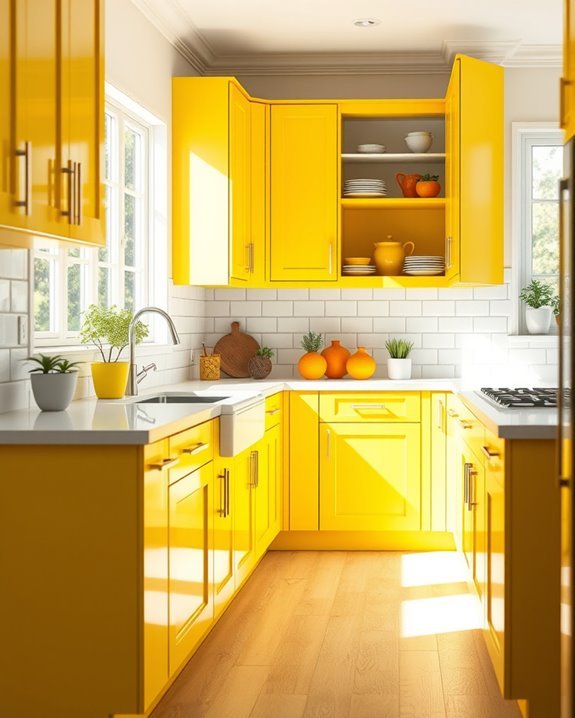 bright cheerful kitchen transformation