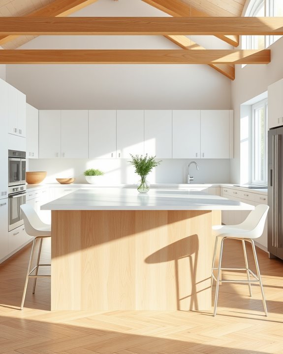 bright modern kitchen design