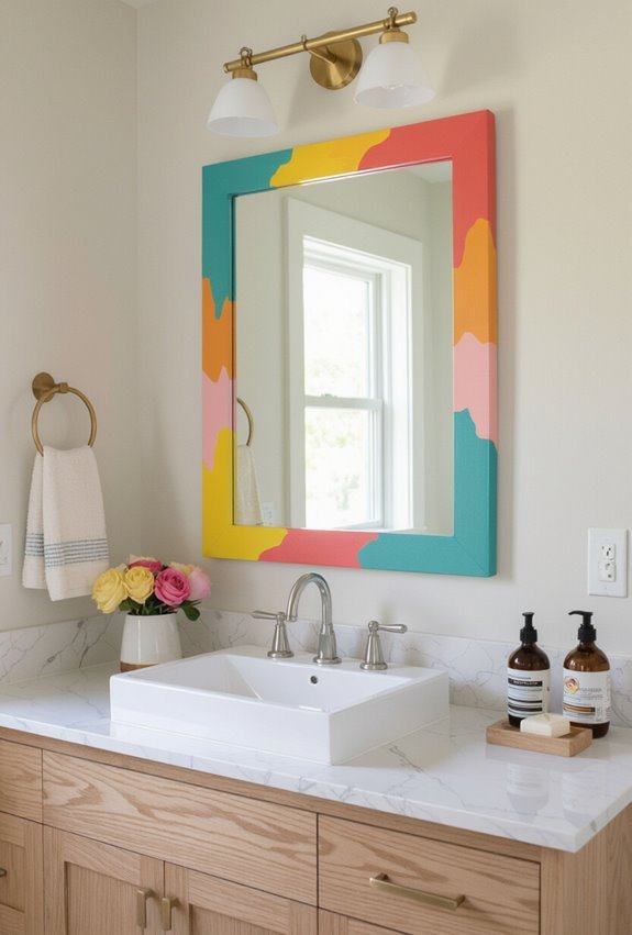 bright painted frame pop