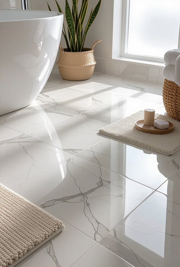 bright reflective high gloss tiles