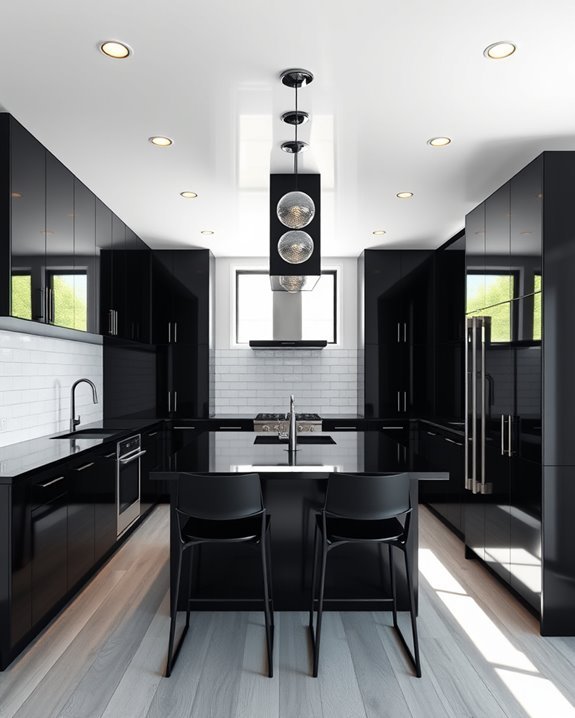 bright white ceiling contrast