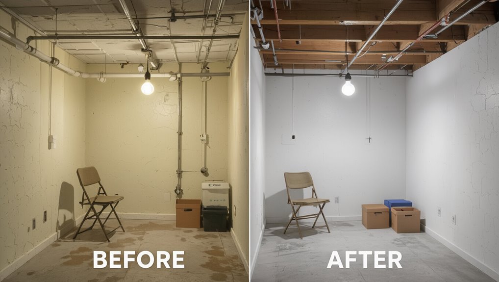 bright white ceiling transformation