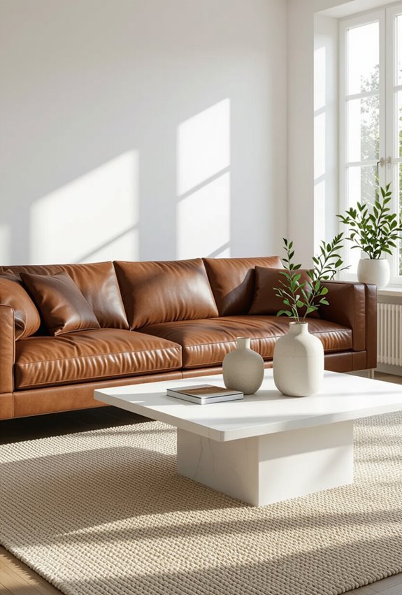bright white frames brown richness