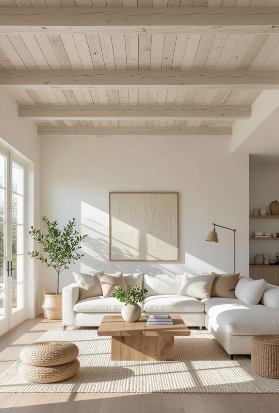 brightening whitewashed wood ceilings