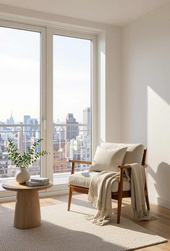 brighter sunlit airy top floor living