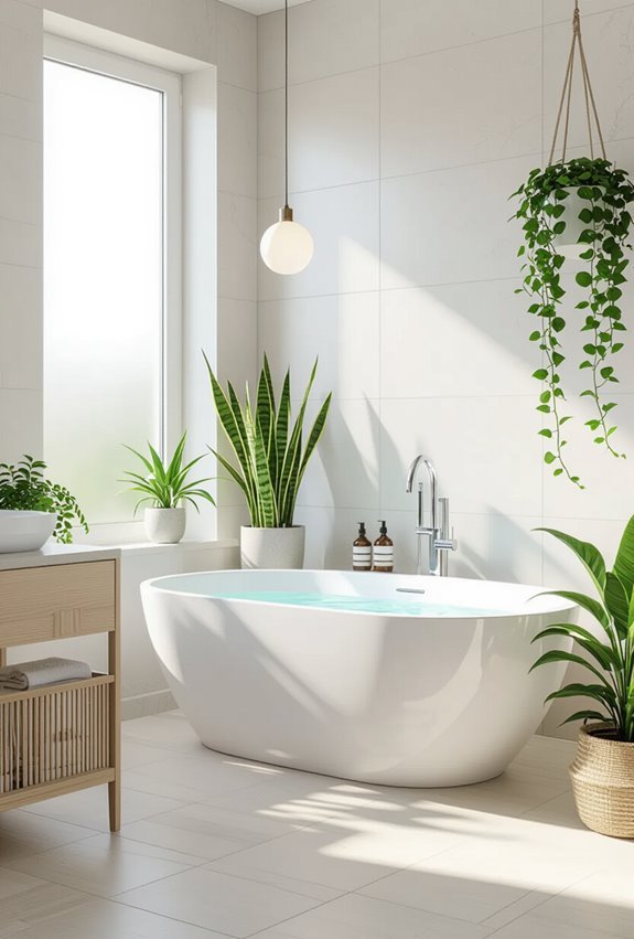 bring nature into bathrooms
